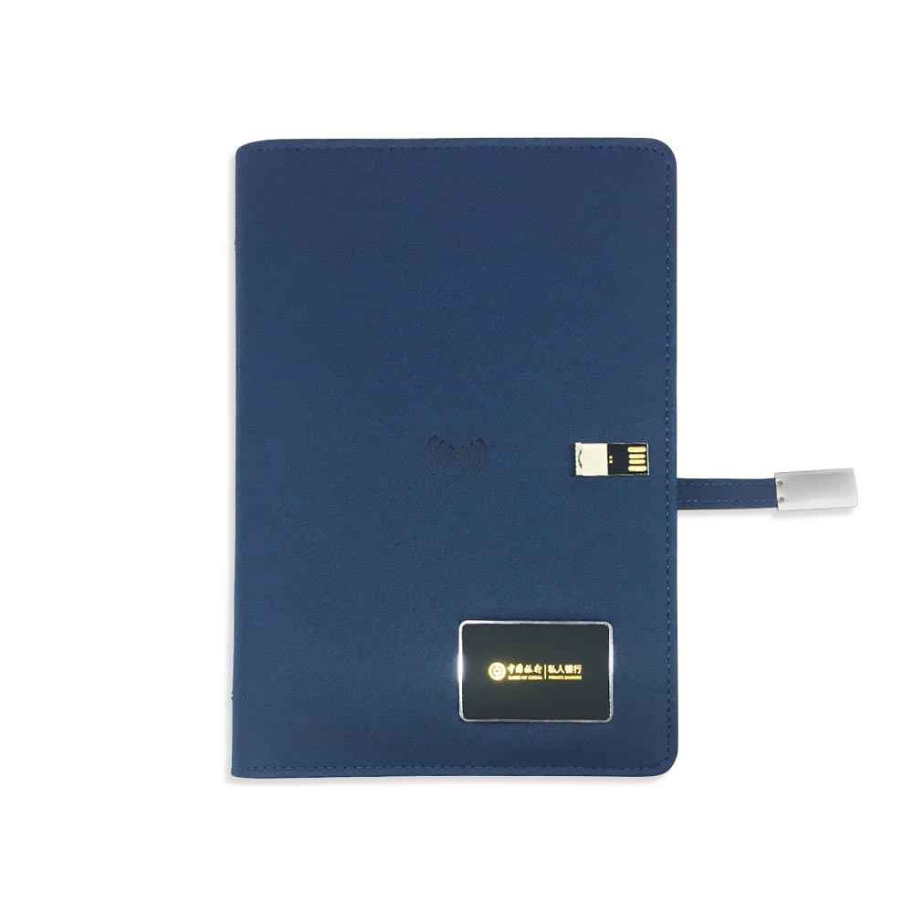 Wireless Charging Notebook With Flashing Logo